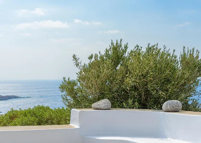 Amazing Sea View, Mykonos Cycladic Villa, Priv Pool Willa *
